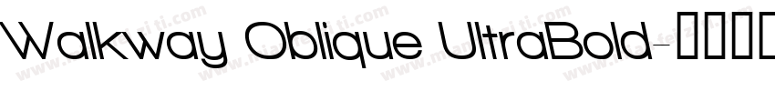Walkway Oblique UltraBold字体转换